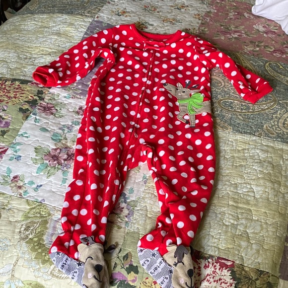 Red Polka Dot Kids One Piece - Picture 1 of 2